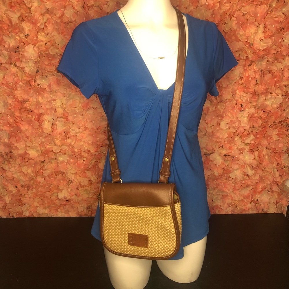 Liz Clairborne Vintage Woven Straw Purse